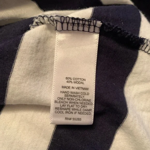 EXPRESS Blue & White striped Tank top #115 - Picture 4 of 7